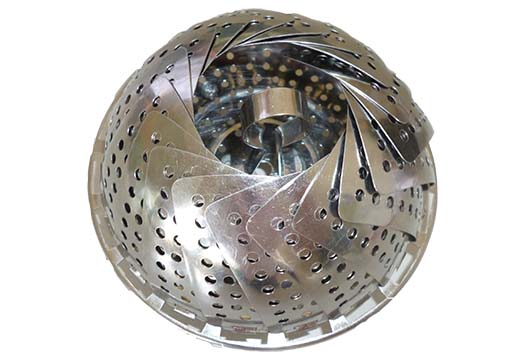 Mâm hấp thực phẩm bằng INOX khi gấp vào